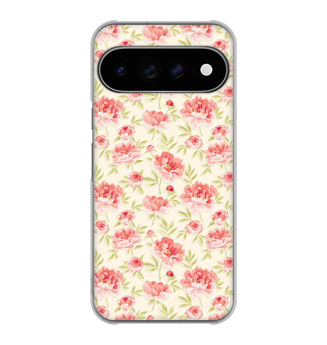 Google Pixel 11 Pro XL 高画質仕上げ 背面印刷 ハードケース北欧の小花