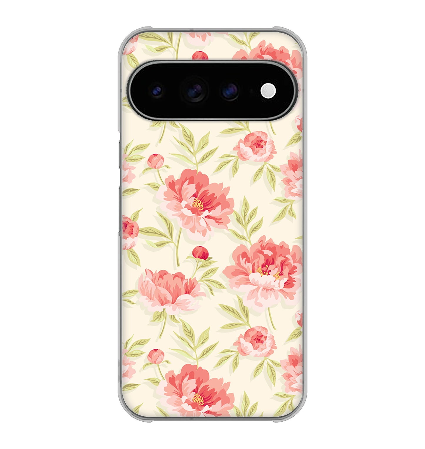Google Pixel 11 Pro XL 高画質仕上げ 背面印刷 ハードケース北欧の小花