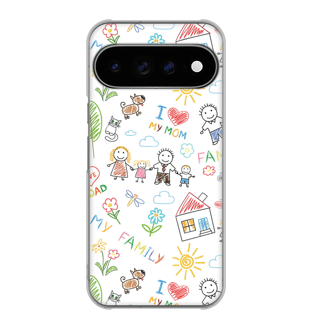 Google Pixel 11 Pro XL 高画質仕上げ 背面印刷 ハードケースカップル＆ファミリー