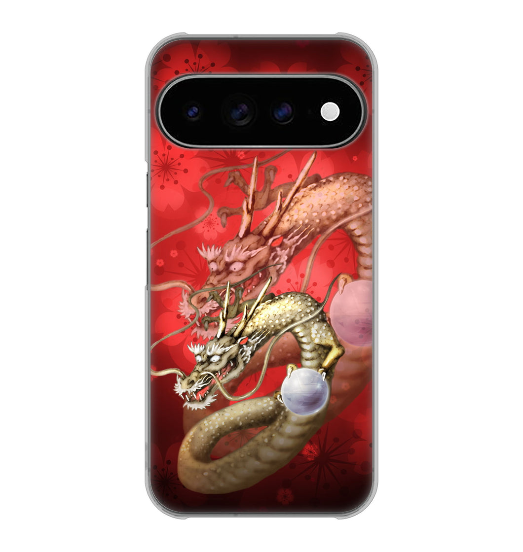 Google Pixel 11 Pro XL 高画質仕上げ 背面印刷 ハードケース龍