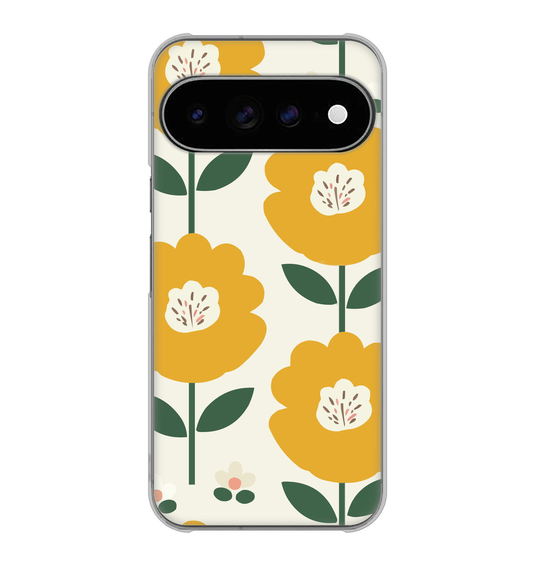 Google Pixel 11 Pro XL 高画質仕上げ 背面印刷 ハードケース北欧風花柄