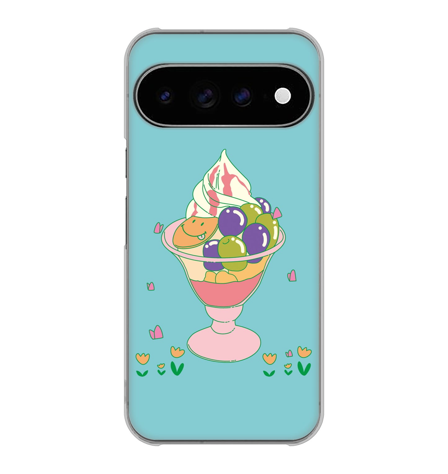 Google Pixel 11 Pro XL 高画質仕上げ 背面印刷 ハードケーススイーツイラスト