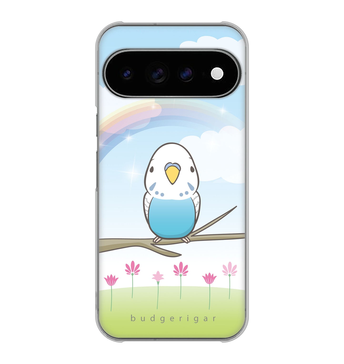 Google Pixel 11 Pro XL 高画質仕上げ 背面印刷 ハードケースセキセイインコ
