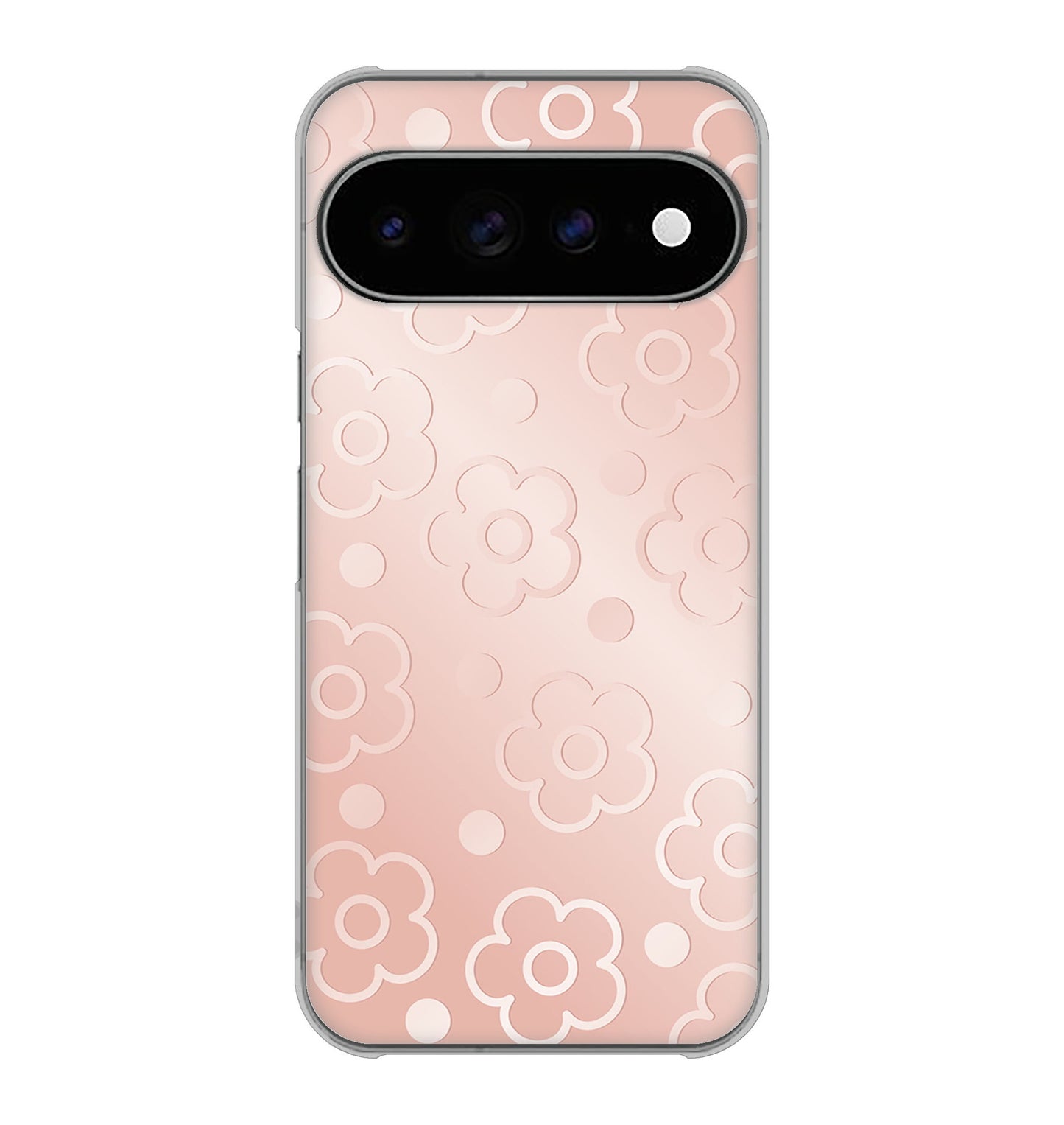 Google Pixel 11 Pro XL 高画質仕上げ 背面印刷 ハードケースエンボス風デイジーシンプル