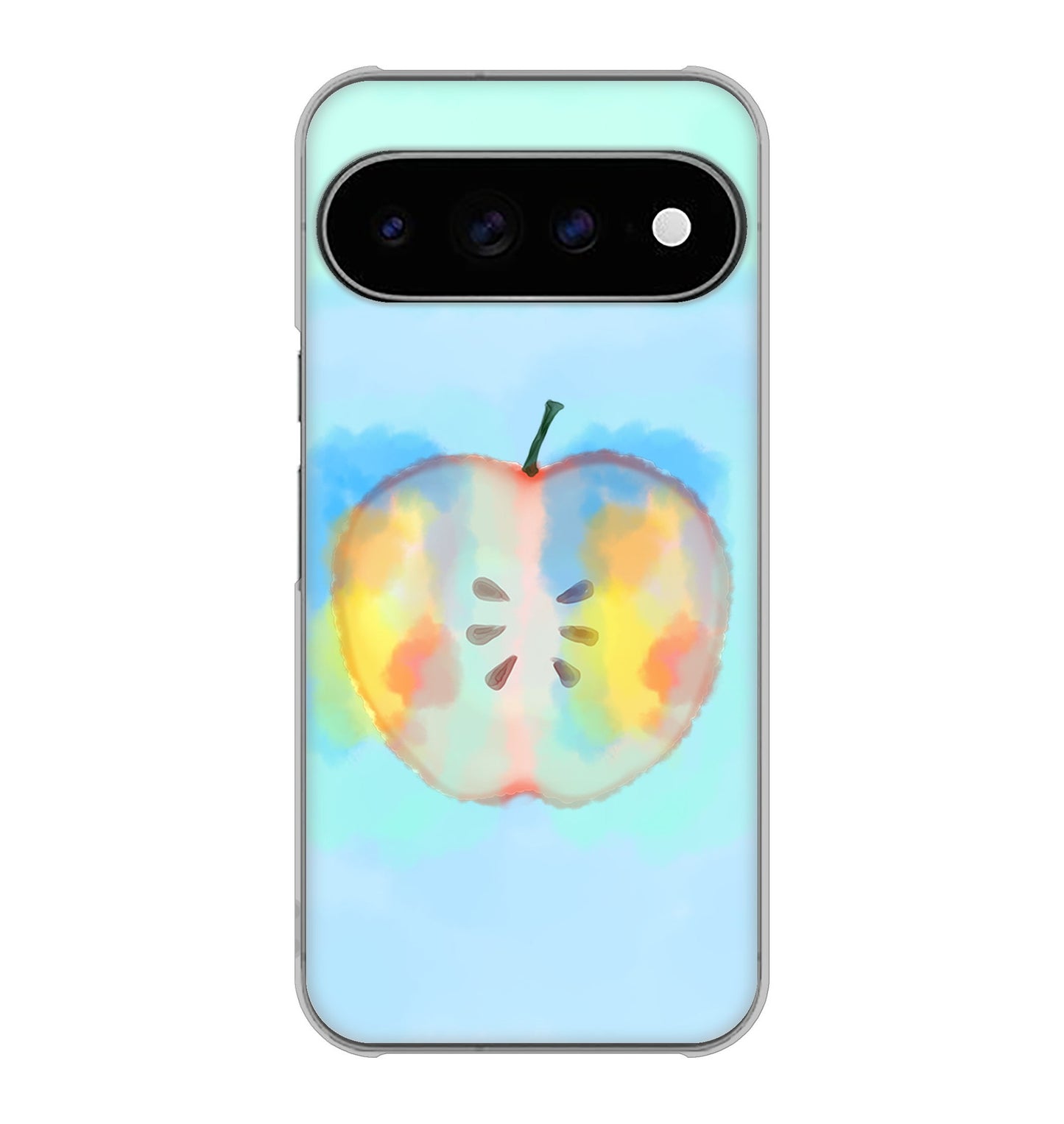 Google Pixel 11 Pro XL 高画質仕上げ 背面印刷 ハードケース 【YJ181 りんご 水彩181】