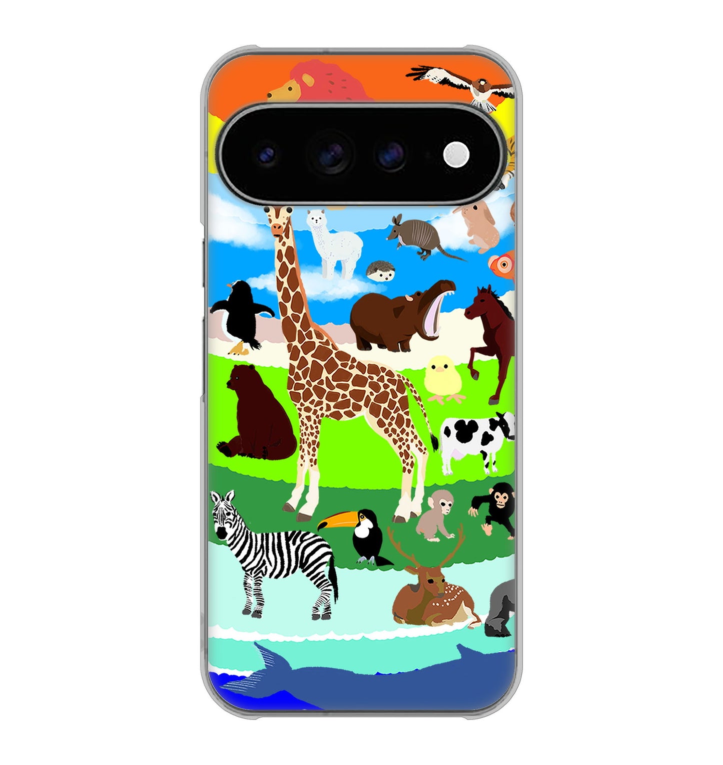 Google Pixel 11 Pro XL 高画質仕上げ 背面印刷 ハードケース 【YJ201 アニマルプラネット】