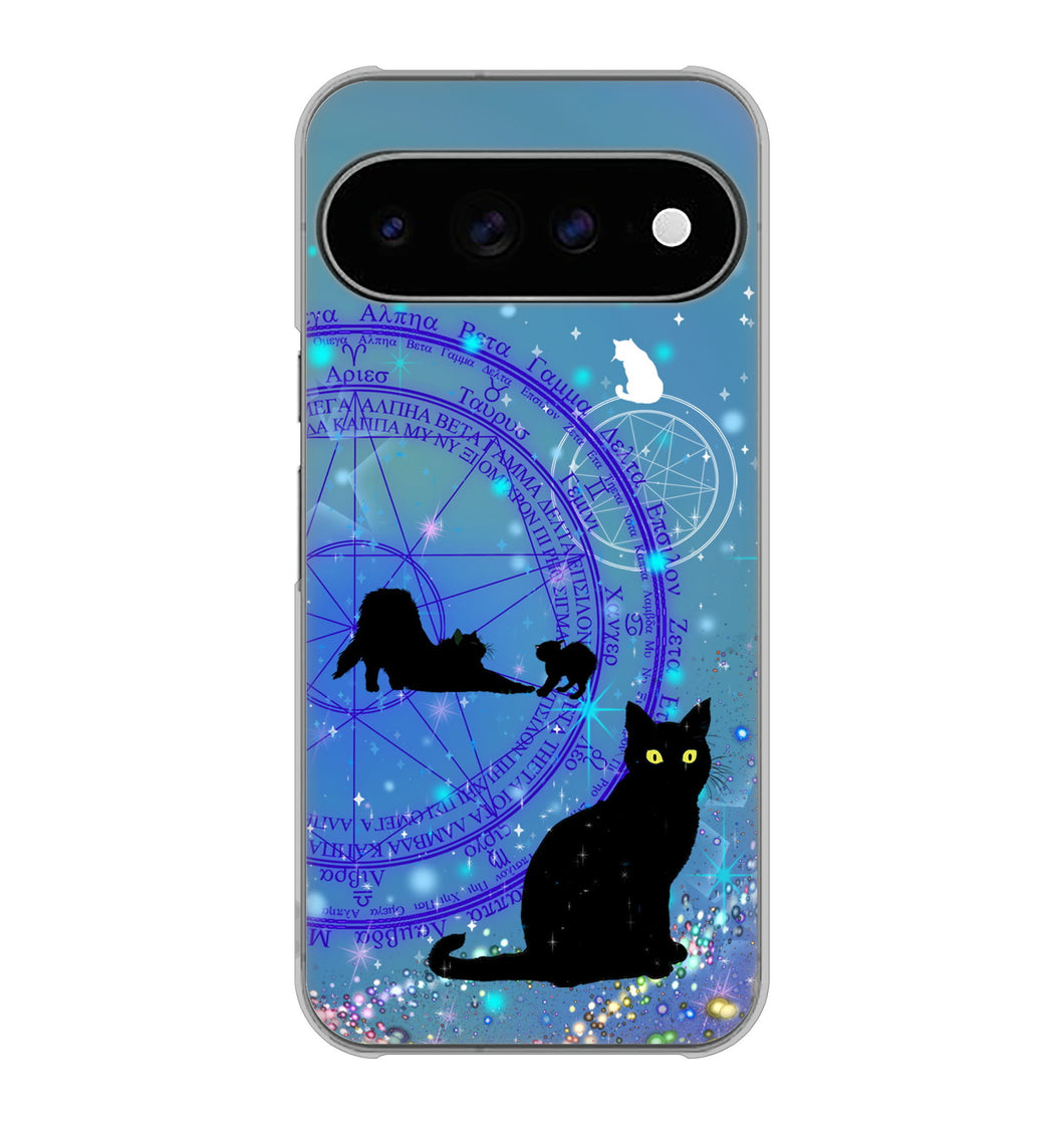 Google Pixel 11 Pro XL 高画質仕上げ 背面印刷 ハードケース魔法陣猫