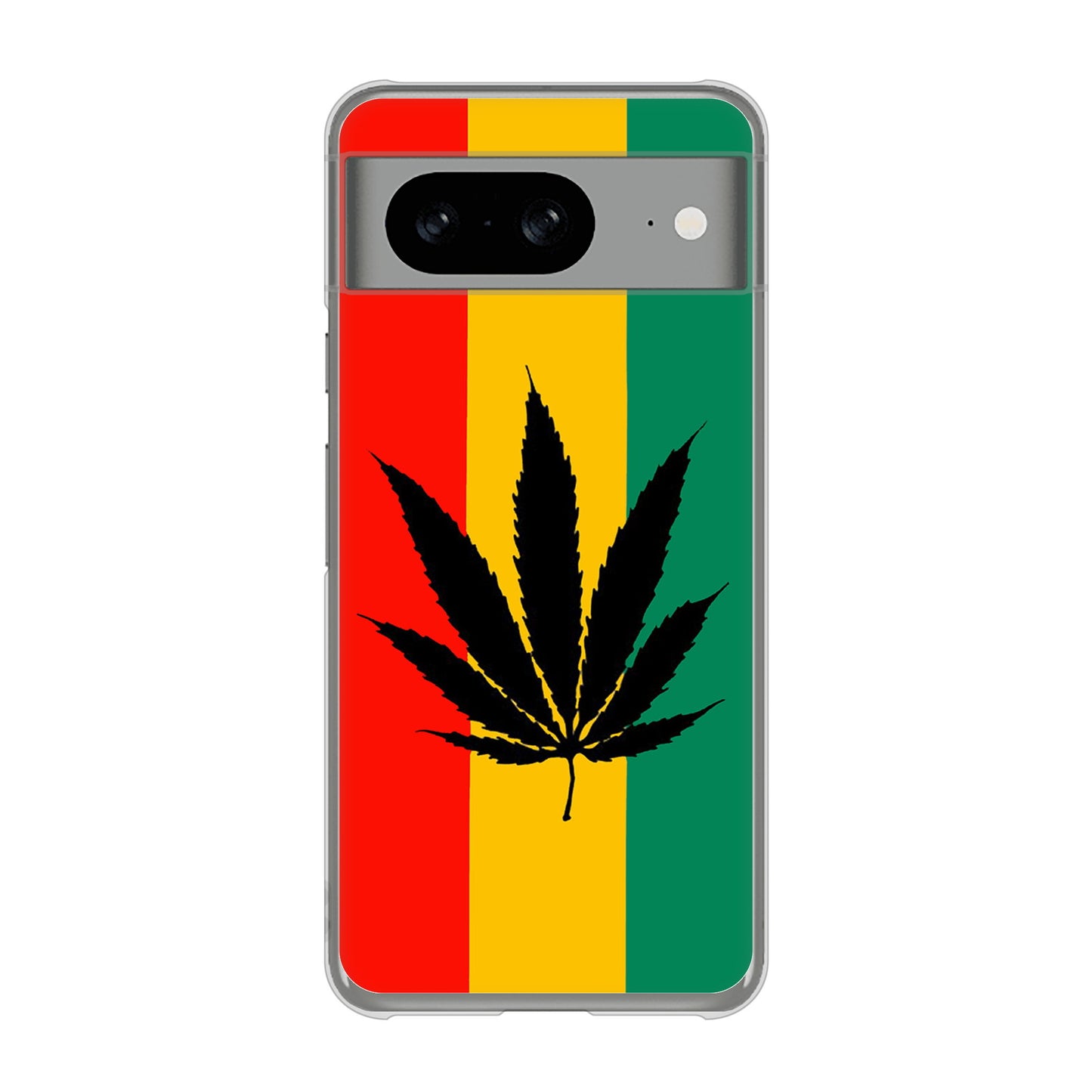 Google Pixel 8 083 大麻ラスタカラー ハードケース 背面印刷