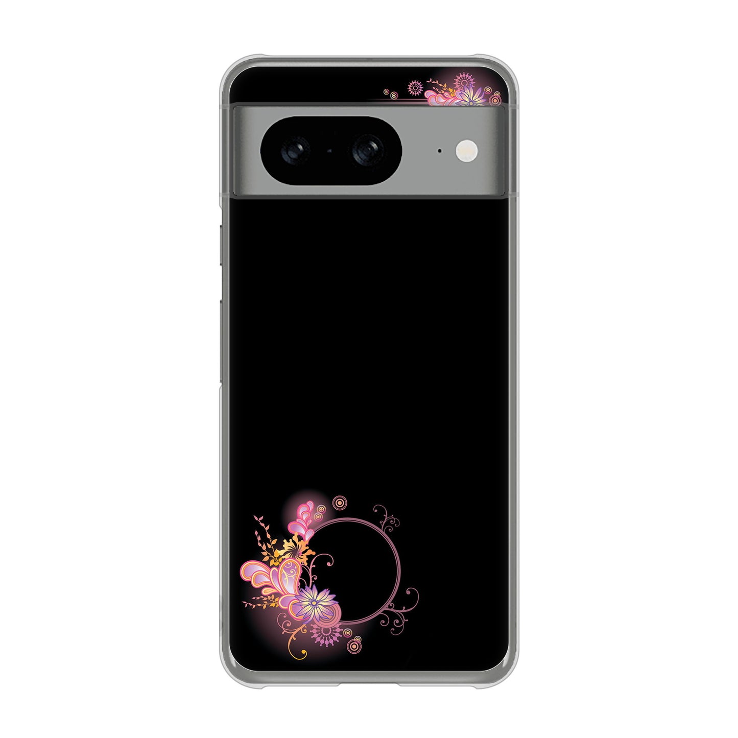 Google Pixel 8 437 華のフレーム ハードケース 背面印刷