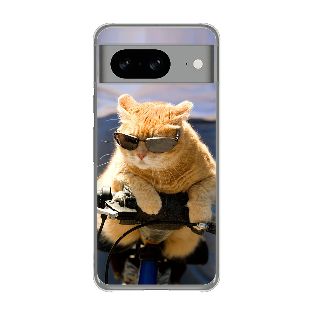 Google Pixel 8 595 にゃんとサイクル ハードケース 背面印刷