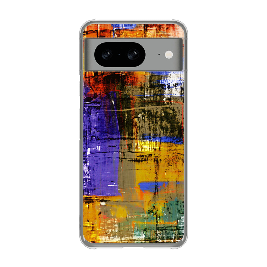 Google Pixel 8 609 クラッシュアートBL ハードケース 背面印刷