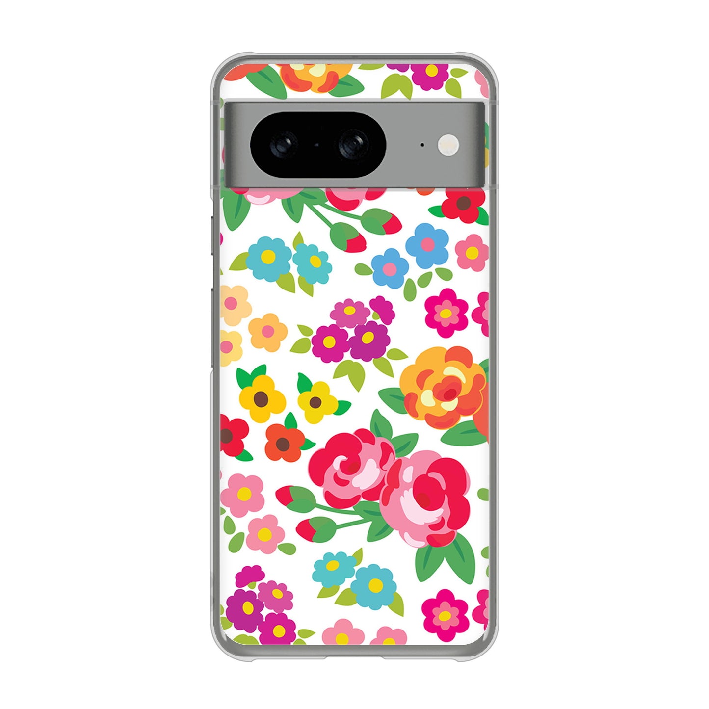 Google Pixel 8 776 5月のフラワーガーデン ハードケース 背面印刷