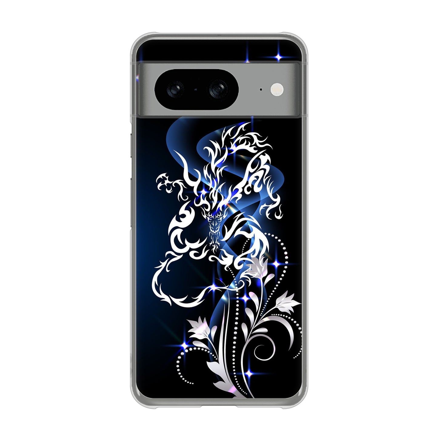 Google Pixel 8 高画質仕上げ 背面印刷 ハードケースドラゴン