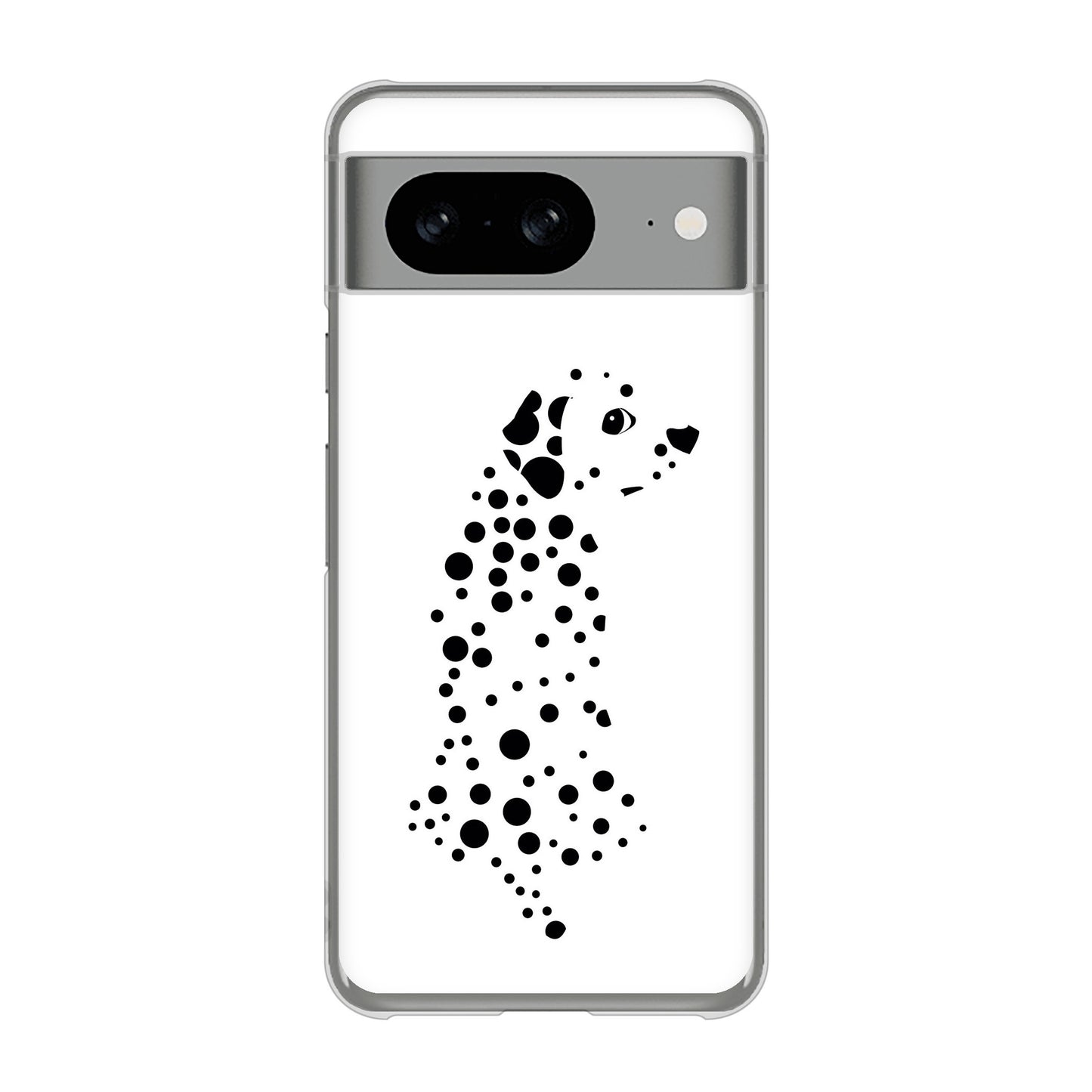 Google Pixel 8 1038 振り向くダルメシアン（WH） ハードケース 背面印刷