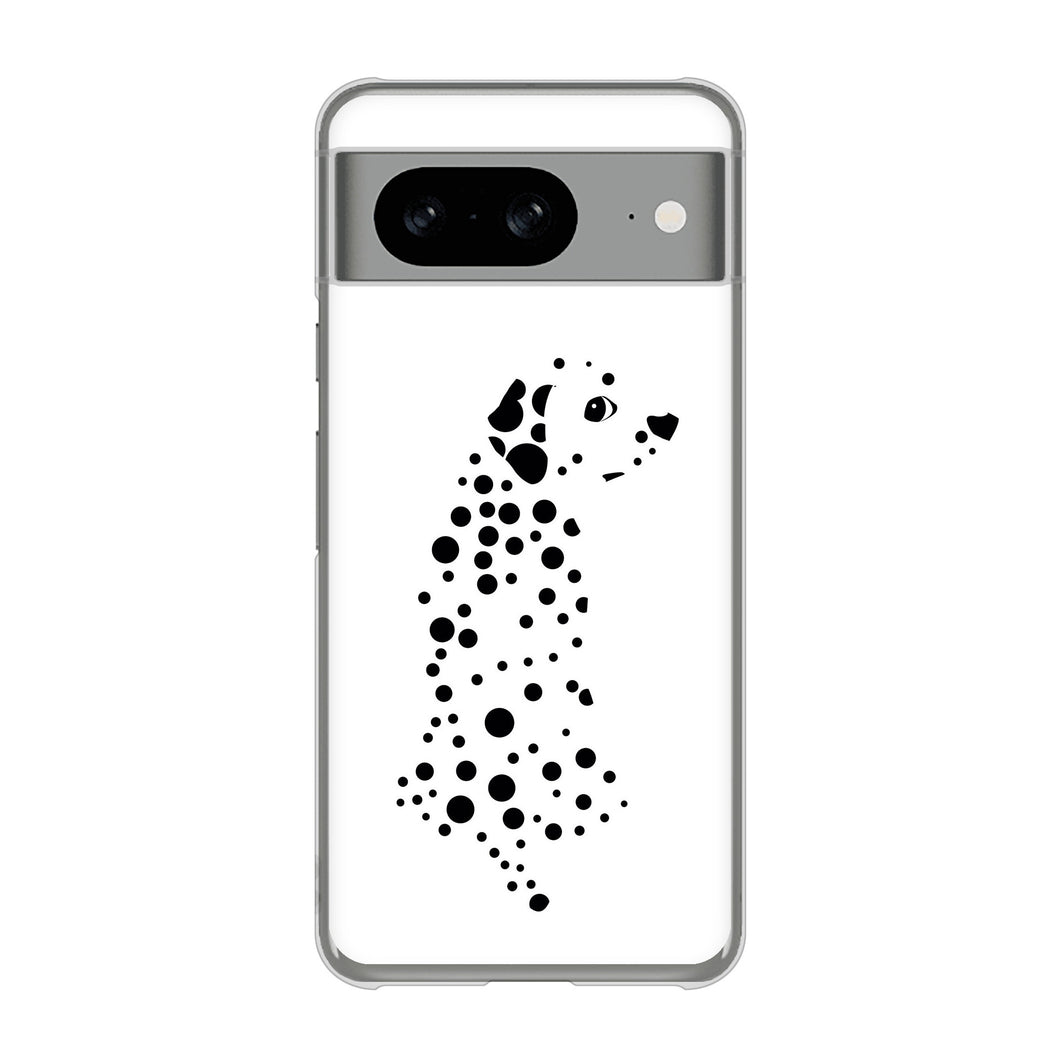 Google Pixel 8 1038 振り向くダルメシアン（WH） ハードケース 背面印刷