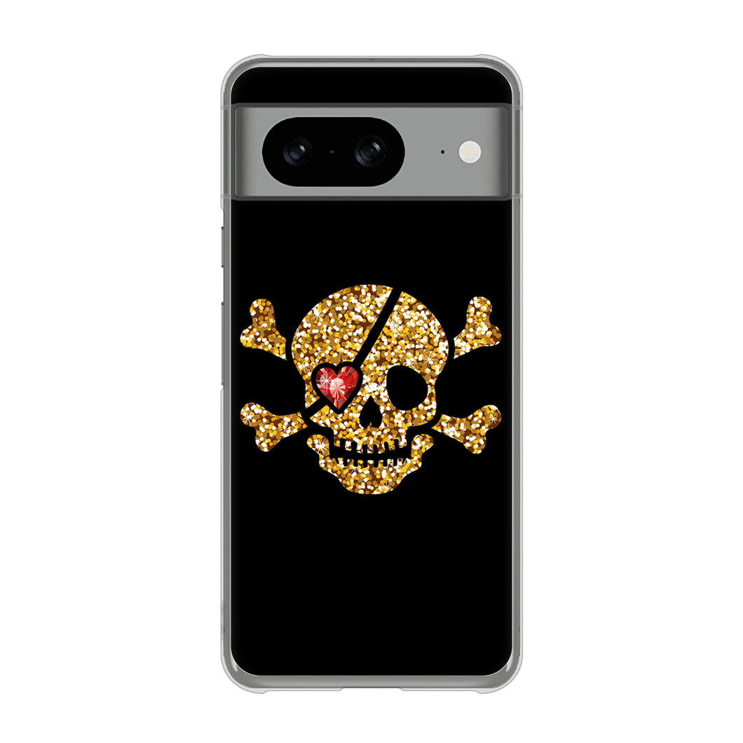 Google Pixel 8 1082 海賊ドクロ ハードケース 背面印刷