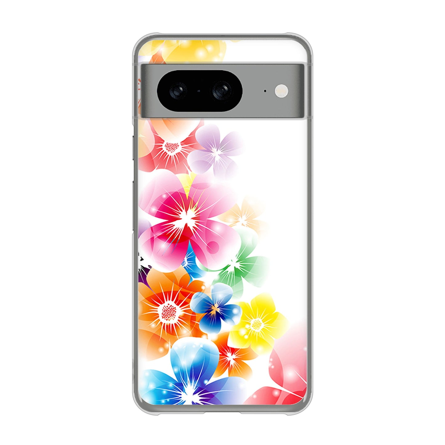 Google Pixel 8 1209 光と花 ハードケース 背面印刷