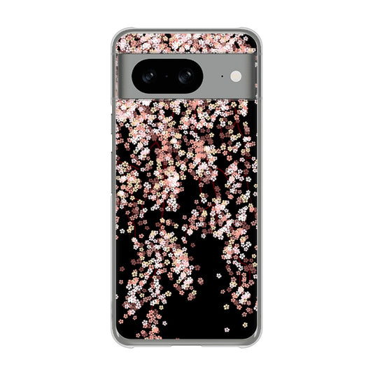 Google Pixel 8 高画質仕上げ 背面印刷 ハードケース 【1244 しだれ桜】