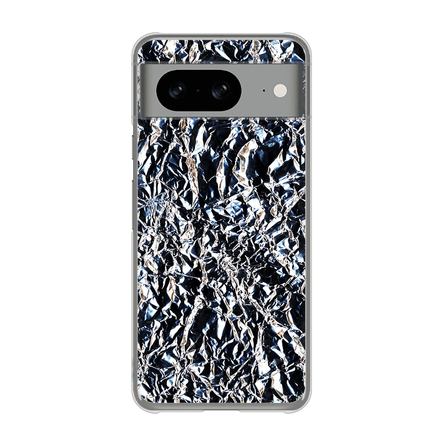 Google Pixel 8 EK835 スタイリッシュアルミシルバー ハードケース 背面印刷