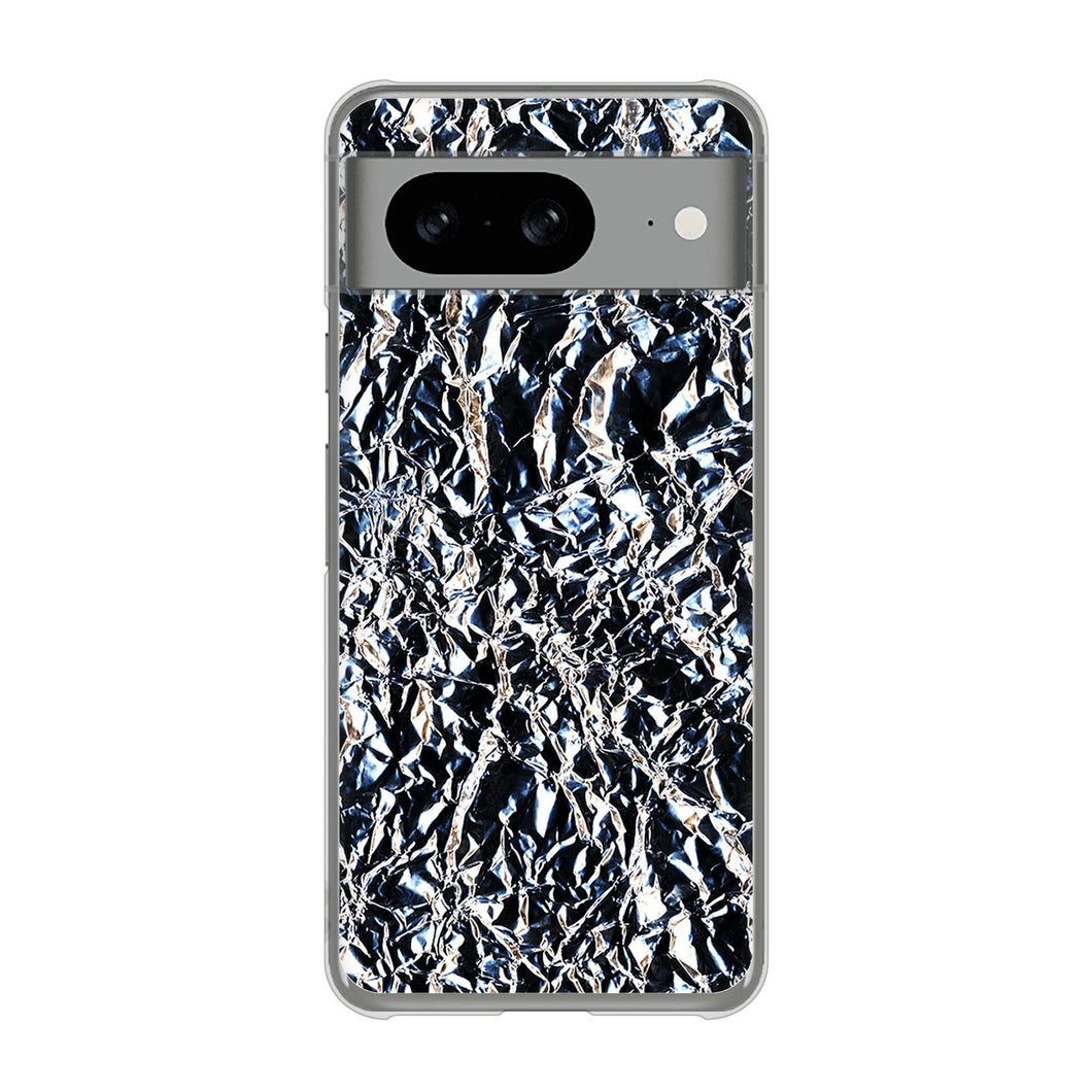 Google Pixel 8 EK835 スタイリッシュアルミシルバー ハードケース 背面印刷