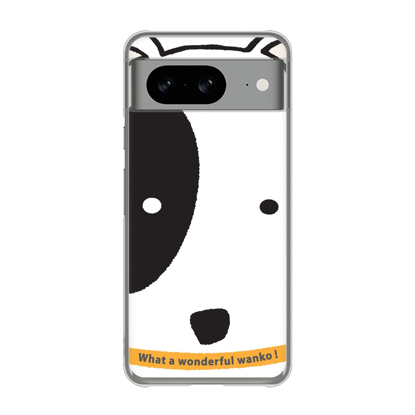 Google Pixel 8 高画質仕上げ 背面印刷 ハードケース 【IA800 わんこ】