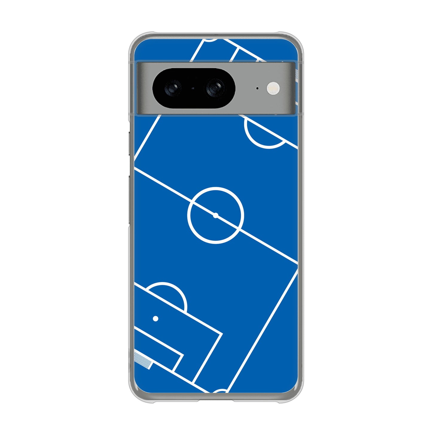 Google Pixel 8 高画質仕上げ 背面印刷 ハードケース 【IB922 SOCCER_ピッチ】