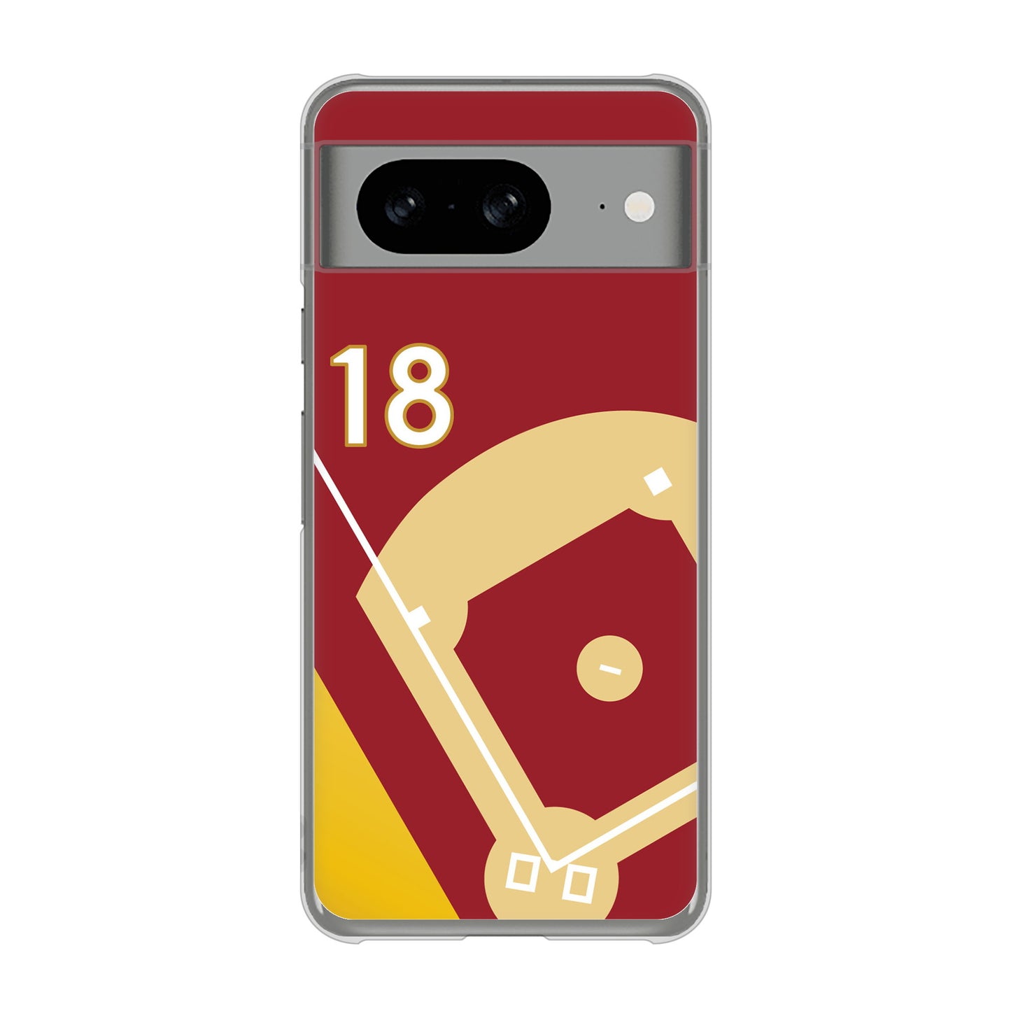 Google Pixel 8 高画質仕上げ 背面印刷 ハードケースbaseball