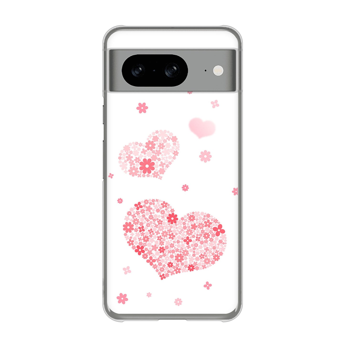 Google Pixel 8 高画質仕上げ 背面印刷 ハードケースビッグハート