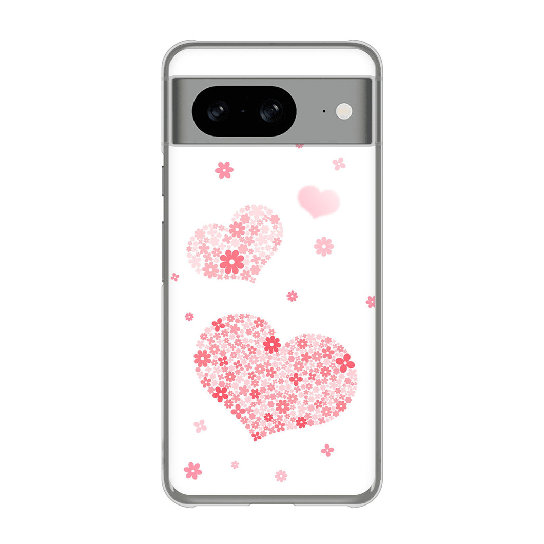 Google Pixel 8 高画質仕上げ 背面印刷 ハードケースビッグハート