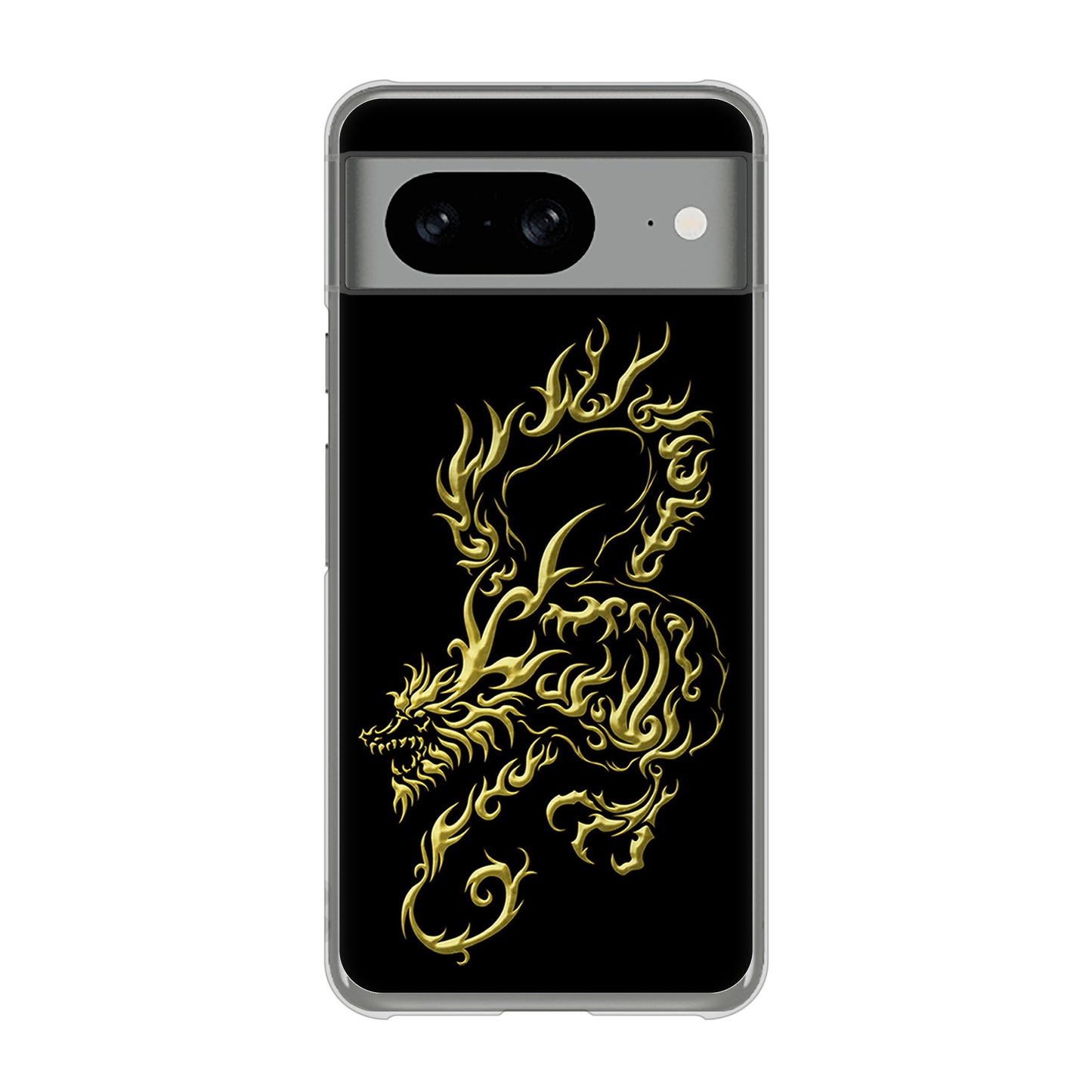 Google Pixel 8 VA831 闇と龍 ハードケース 背面印刷
