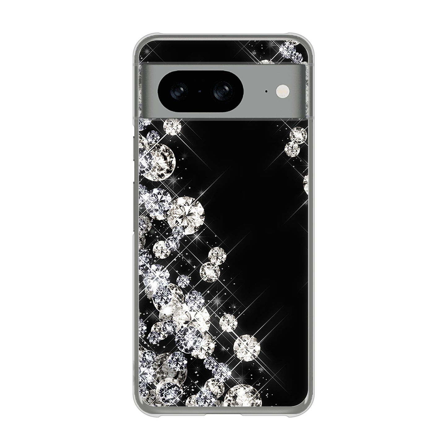 Google Pixel 8 VA871 ダイヤモンドフレーム ハードケース 背面印刷