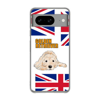 Google Pixel 8 高画質仕上げ 背面印刷 ハードケースゴールデンレトリバー