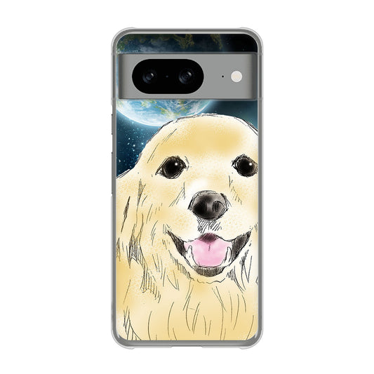 Google Pixel 8 高画質仕上げ 背面印刷 ハードケースゴールデンレトリバー