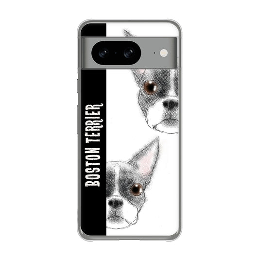 Google Pixel 8 高画質仕上げ 背面印刷 ハードケースボストンテリア