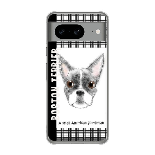 Google Pixel 8 高画質仕上げ 背面印刷 ハードケースボストンテリア