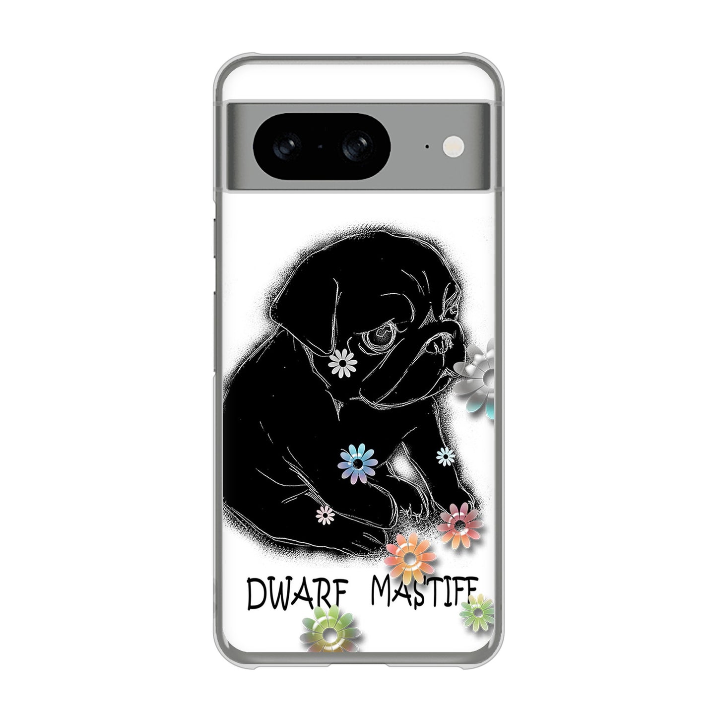 Google Pixel 8 高画質仕上げ 背面印刷 ハードケースパグ