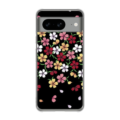 Google Pixel 8 高画質仕上げ 背面印刷 ハードケース和花柄