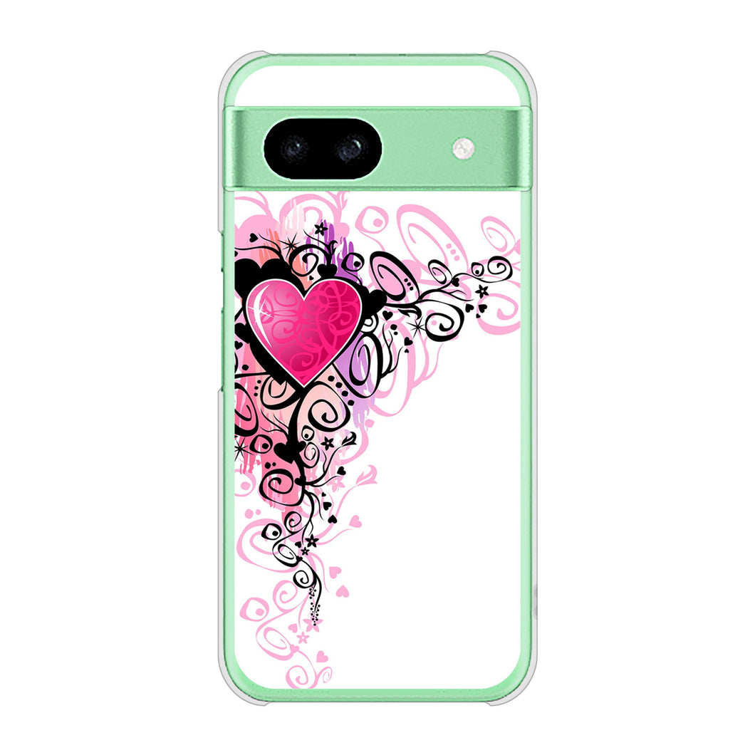 Google Pixel 8a 高画質仕上げ 背面印刷 ハードケースきらめきハート