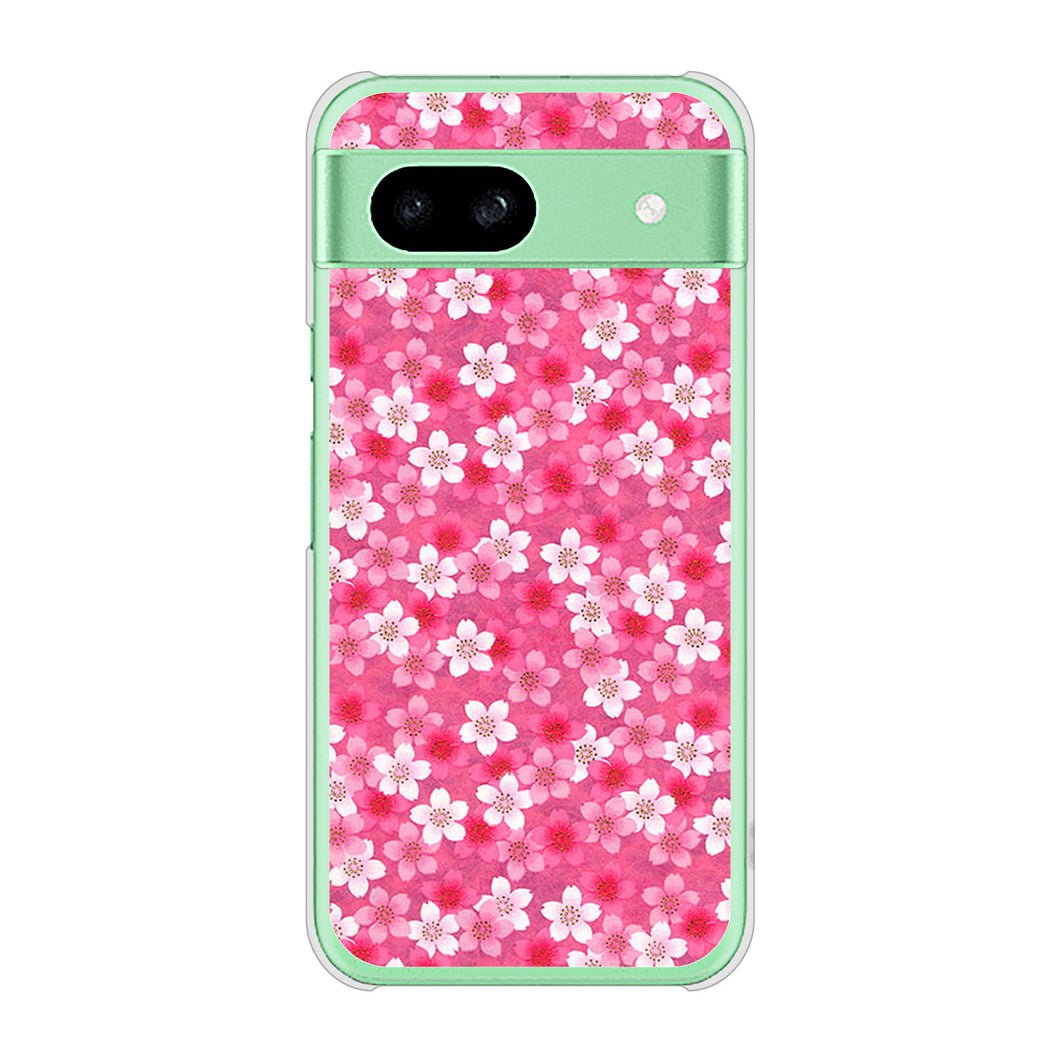 Google Pixel 8a 高画質仕上げ 背面印刷 ハードケースリバティプリント