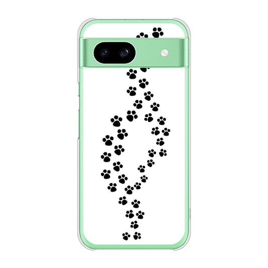 Google Pixel 8a 高画質仕上げ 背面印刷 ハードケース 【066 あしあと】