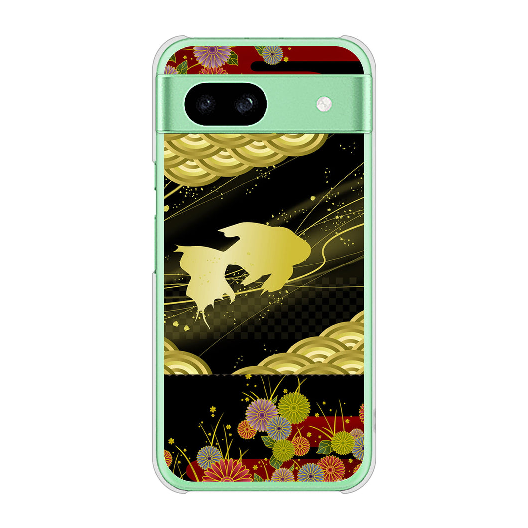 Google Pixel 8a 高画質仕上げ 背面印刷 ハードケース 【174 天の川の金魚】