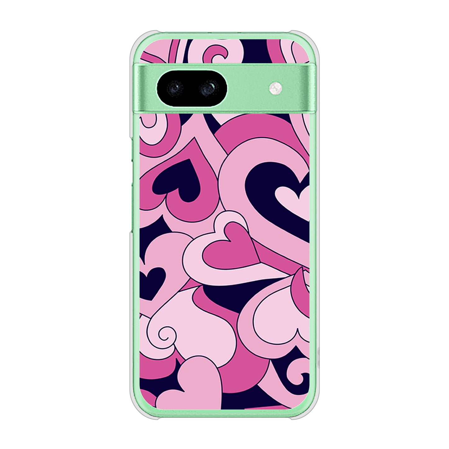 Google Pixel 8a 高画質仕上げ 背面印刷 ハードケースプリティハート