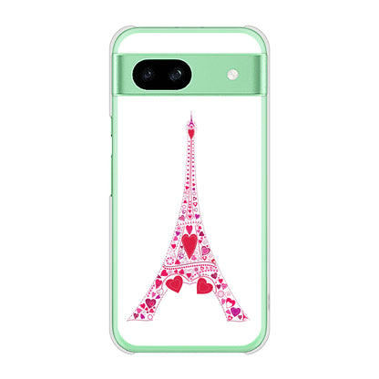 Google Pixel 8a 高画質仕上げ 背面印刷 ハードケースLOVE フランス
