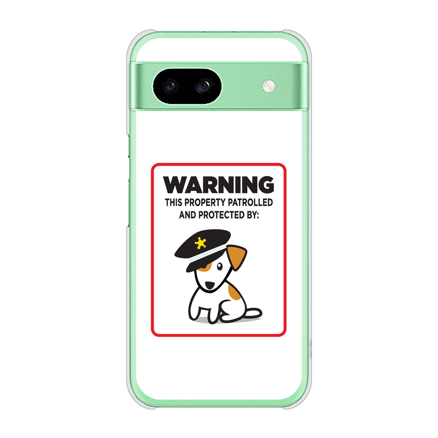 Google Pixel 8a 高画質仕上げ 背面印刷 ハードケース 【374 猛犬注意】