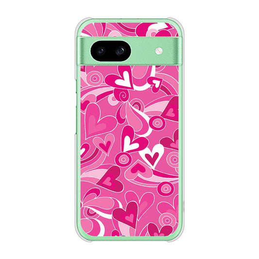 Google Pixel 8a 高画質仕上げ 背面印刷 ハードケースプリティハート