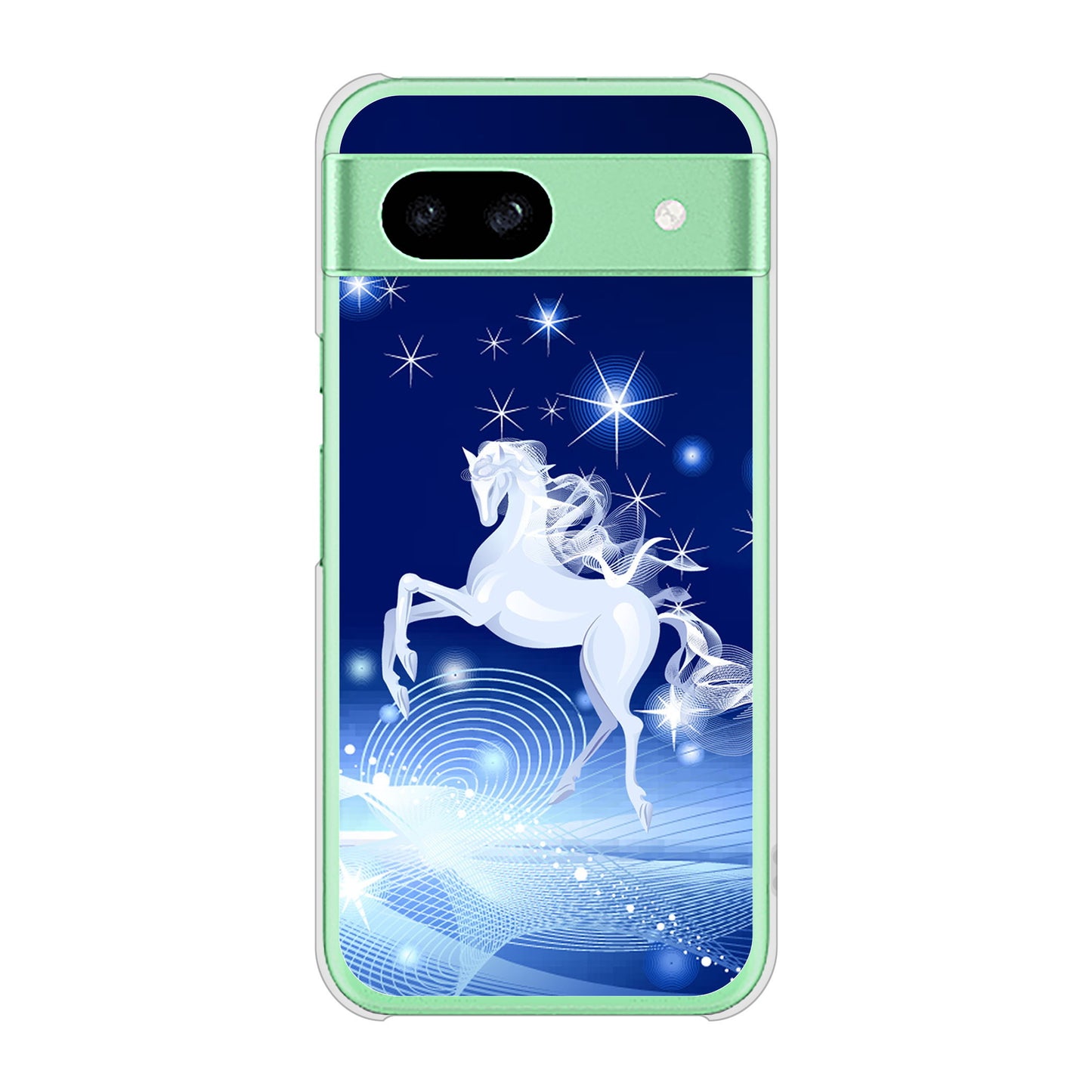 Google Pixel 8a 高画質仕上げ 背面印刷 ハードケース 【436 ペガサス】