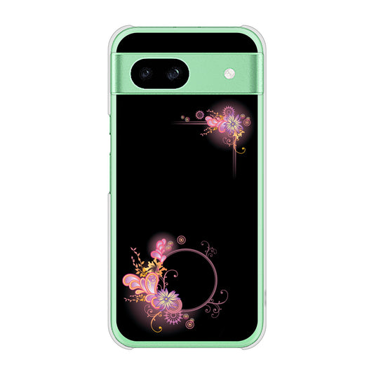 Google Pixel 8a 高画質仕上げ 背面印刷 ハードケース 【437 華のフレーム】