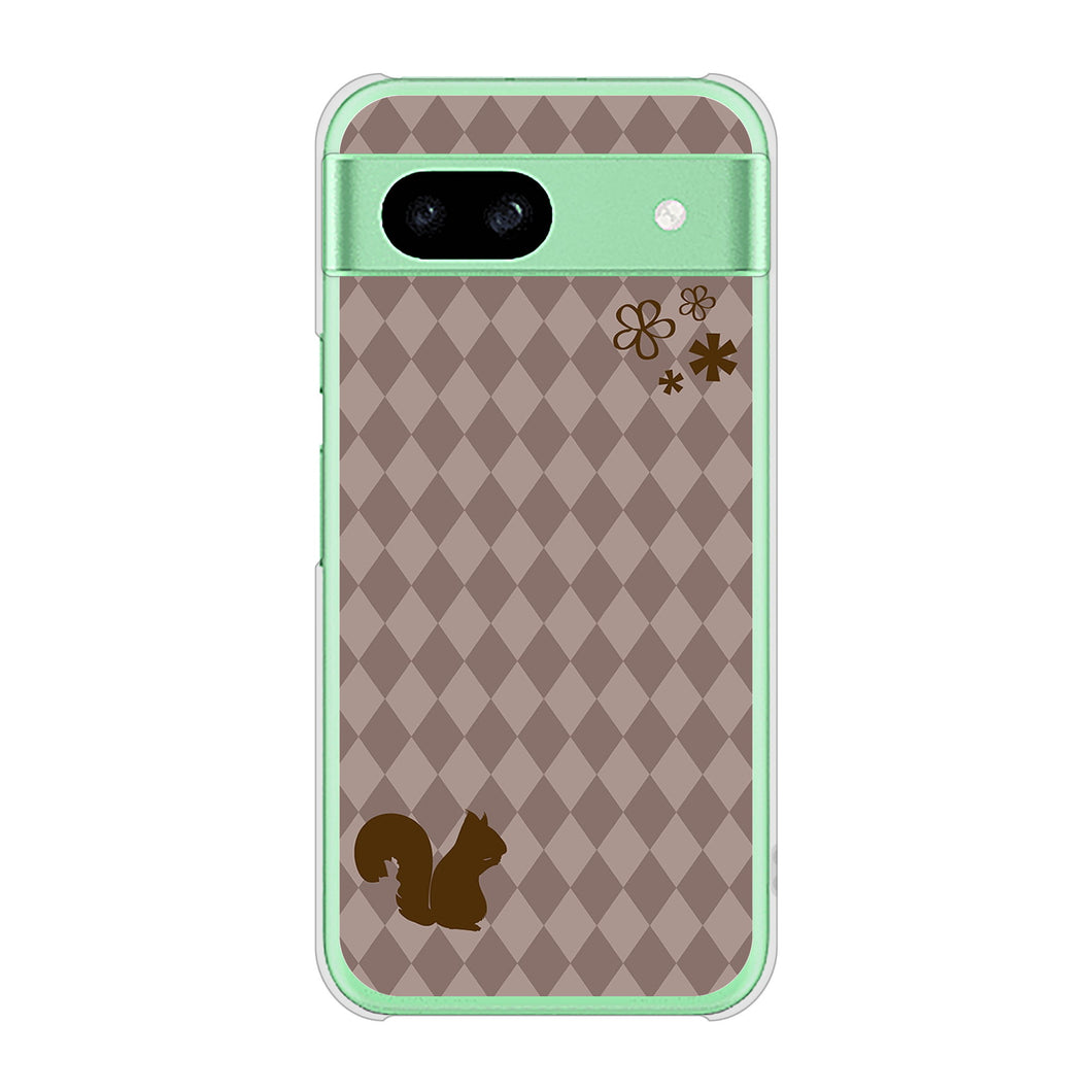 Google Pixel 8a 高画質仕上げ 背面印刷 ハードケース 【515 リス】