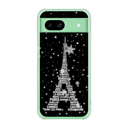 Google Pixel 8a 高画質仕上げ 背面印刷 ハードケースエッフェル塔