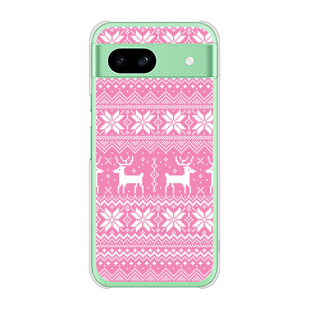 Google Pixel 8a 高画質仕上げ 背面印刷 ハードケースクリスマス